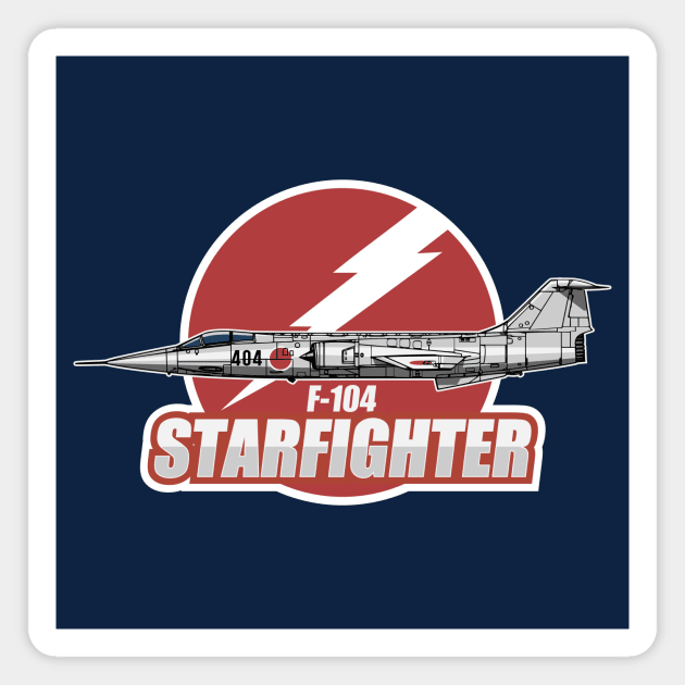 Japanese F-104 Starfighter Magnet by Tailgunnerstudios